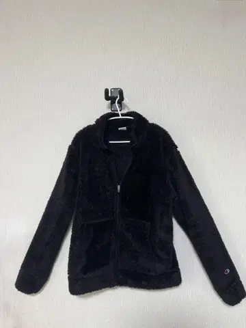 챔피온 블랙 플리스 자켓 집업