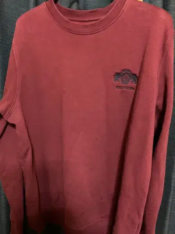 TOMMY HILFIGER 버건디 맨투맨 XL