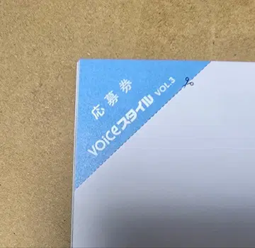 voice 스타일 VOL.3 선물 응모권 3매
