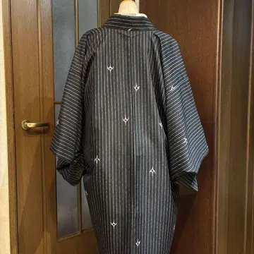 블랙 화이트 스트라이프 겉옷