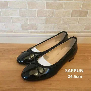 새상품 SAPPUN 사푼 플랫슈즈 24.5 블랙