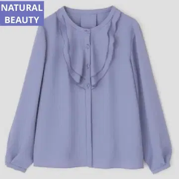 NATURAL BEAUTY 풀달문젠 가슴 프릴 블라우스 M
