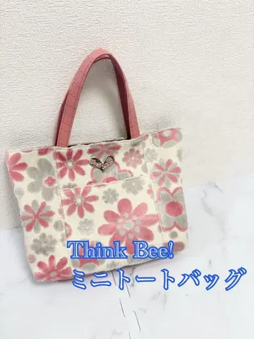 새상품급 싱크비 Think Bee! 마가렛 레인보우 미니 토트백