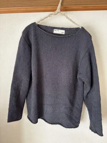 evam eva cotton 네이비 긴팔 니트