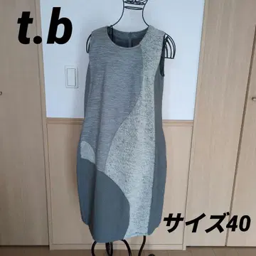 t.b. 센소유니코 그레이 계열 오버롤 스커트 사이즈 40