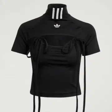 adidas original 리본 컷 아웃 크롭 상의 아디다스