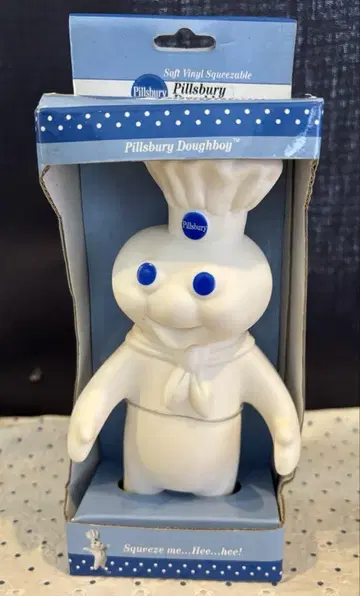 두 보이 소프트 비닐 필즈베리 소프트 비닐 인형 화이트