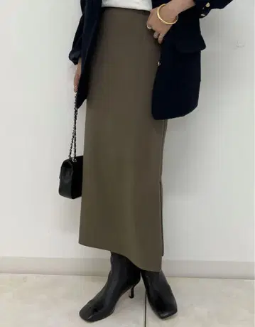 Loungedress 분또 ZIP 타이트 스커트 M