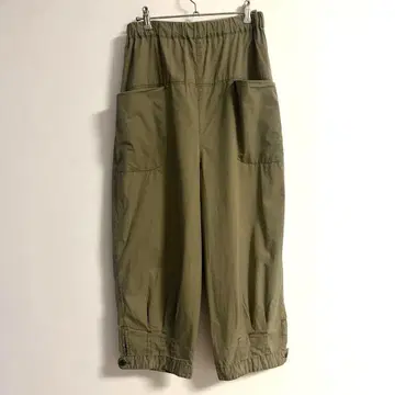 tumugu 이지 팬츠 올리브 그린
