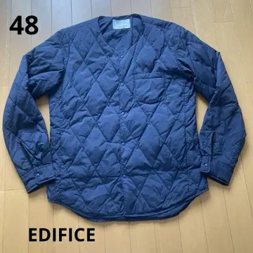 새상품급 EDIFICE 라이트 다운 48 네이비