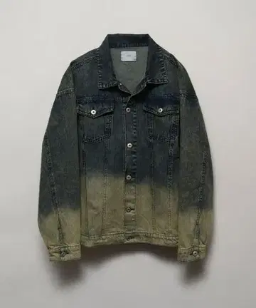 welise 13oz 케미컬 오버다이 그라데이션 데님 자켓