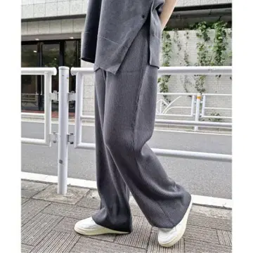 Spick&Span 코튼 울 리브 팬츠