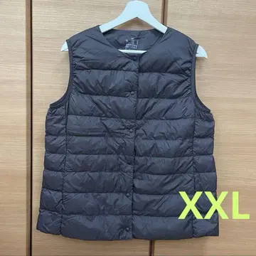 [ 새상품급 ] 무인양품 노카라 다운 베스트 ( XXL )