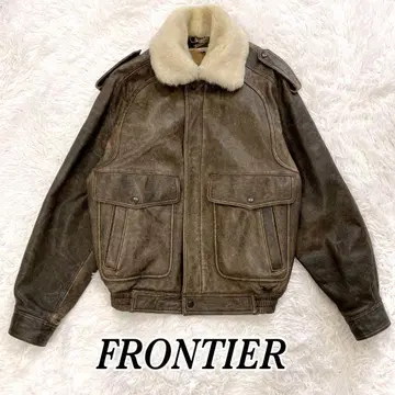 FRONTIER 프론티어 무스탕 무톤조 소가죽 자켓 남성용 레더