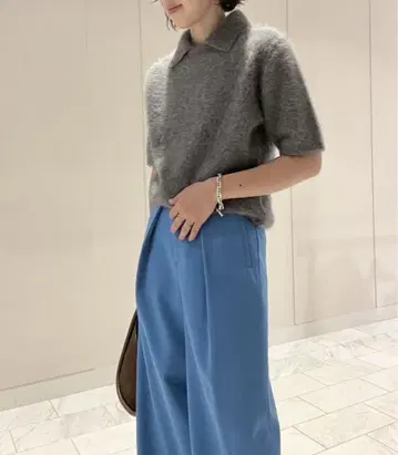 새상품급 DES PRES 폭스 캐시미어 셔츠 칼라 풀오버