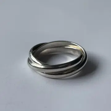 실버 SV925 트리니티 트위스트 링 3연 17호 반지