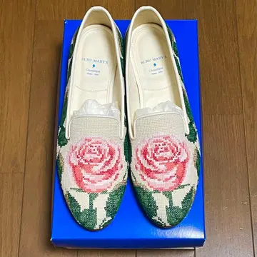 BEAMS COUTURE RURU MARY'S 자수 오페라 슈즈 24cm