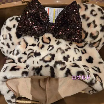 팬캡 레오파드 무늬 미니