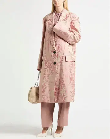 DRIES VAN NOTEN 2021년 자수 코트 롱 코트