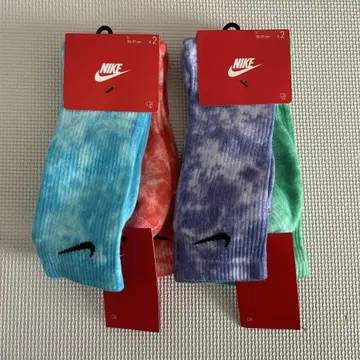 Nike 타이 다이 패턴 삭스 2켤레 세트 x 2