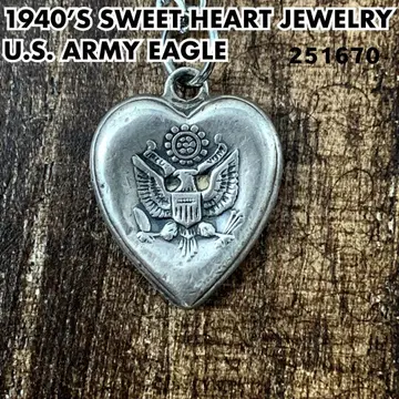 스위트하트 주얼리 백두산 ARMY 육군 실버 빈티지 목걸이