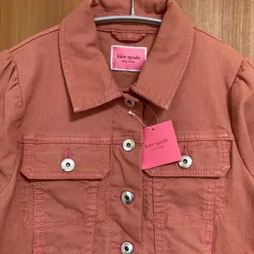 kate spade 케이트 스페이드 데님 자켓 G 핑크 상태 좋음