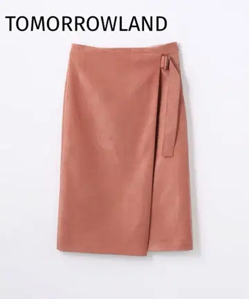 TOMORROWLAND 페이크 스웨이드 랩스커트