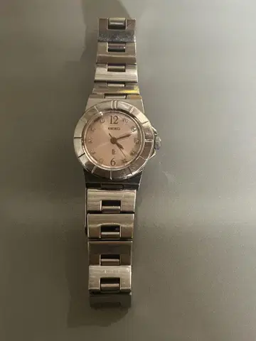 SEIKO 손목시계 핑크 다이얼