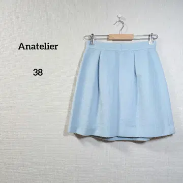 Anatelier 미니스커트 스커트 블루 양모 면 여성용