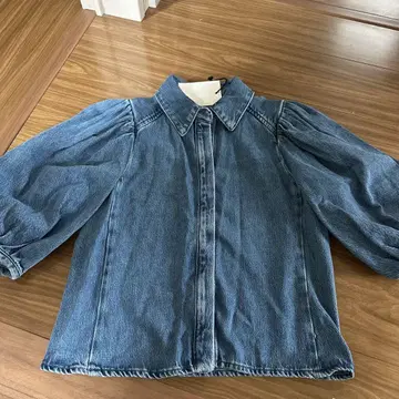 ZARA 벌룬 소매 데님 자켓 M 새상품