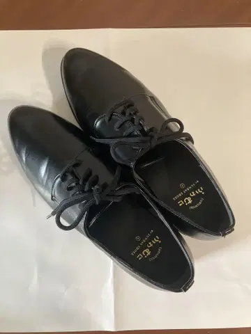 후와무니 24.5cm 블랙 레이스업 슈즈