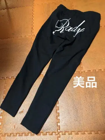 레이디 백 로고 레깅스 블랙 S 사이즈