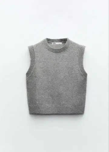 ZARA 소프트 니트 베스트 그레이 미사용 새상품