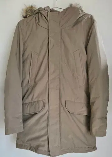 UNIQLO 유니클로 하이브리드 다운 코트 MEN M 베이지