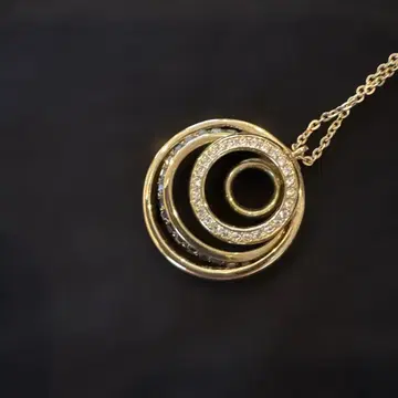 스와로브스키 골드 목걸이