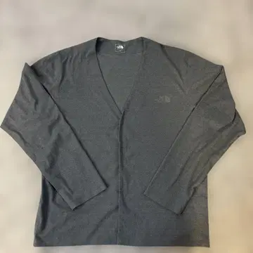 THE NORTH FACE 그레이 V넥 가디건
