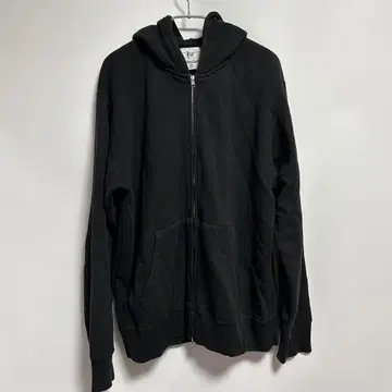 엔드리스 써머 오가닉 코튼 프렌치 테리 기모 지퍼 후드티 블랙