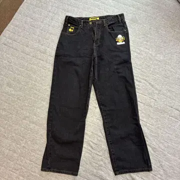 ButterGoods 배기 데님 BAGGY 음표 자수 30