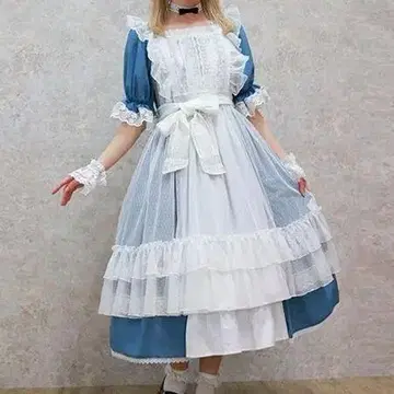 axesfemme kawaii 도트 튤 에이프런