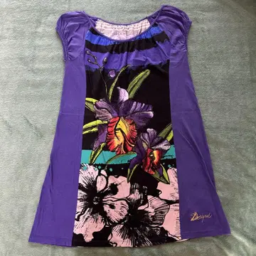 새상품급 Desigual 데시구알 원피스 미니 숏 슬리브