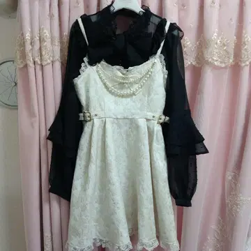 택 포함&시착만 한 상품 로지타 원피스&쉬폰 블라우스 세트 판매