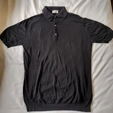 JOHN SMEDLEY 블랙 피케 셔츠 L 사이즈 니트 블랙