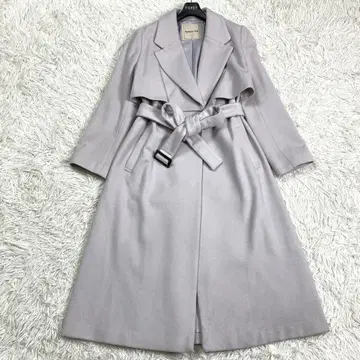 미사용급 아푸와이저 리셰 울 케이프 트렌치코트 그레이지 2