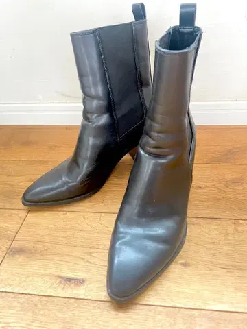 ZARA 사이드 고어 부츠 블랙 36