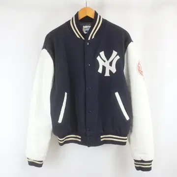 90s USA 뉴욕 양키스 천연 가죽 스타디움 점퍼