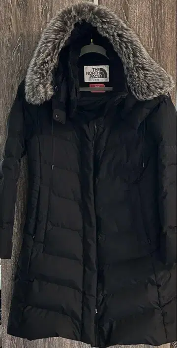 THE NORTH FACE 후드 부착 다운 자켓 블랙