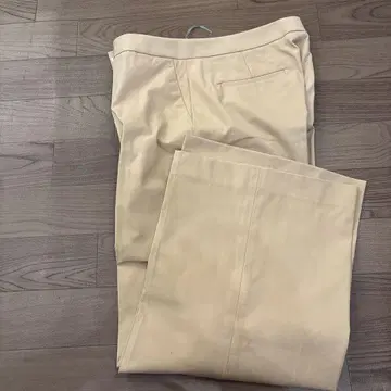 theor luxe 베이지 와이드 팬츠 040