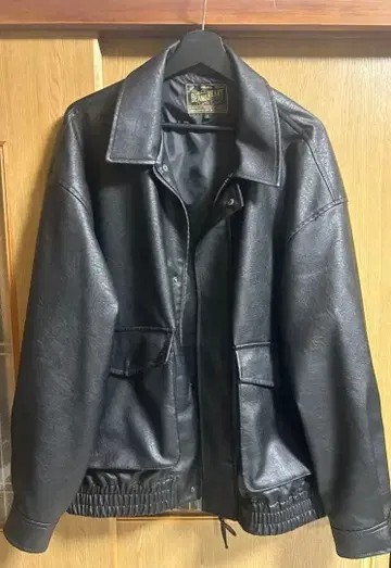 BEAMS HEART 인조 가죽 블루종