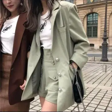 melt the lady 스프링 롱 블레이저 숏&롱 팬츠 3종 세트