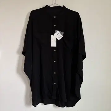 CIAOPANIC TYPY 린넨 레이온 돌먼 셔츠 ONE 블랙